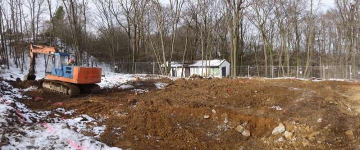 Koněpruské jeskyně - stavba Domu přírody Českého krasu