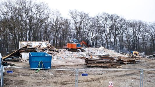 Demolice staré provozní budovy