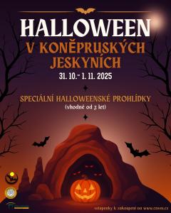 Halloween v Koněpruských jeskyních 31. 10.-1. 11. 2025