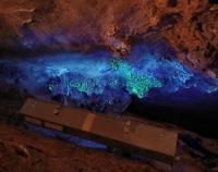 Koněpruské jeskyně - nasvícené opály